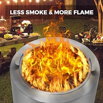 Amazon.com : Akeacubo Large Smokeless Fire Pit with
